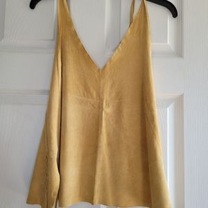 BlueGreen Suede Halter Top